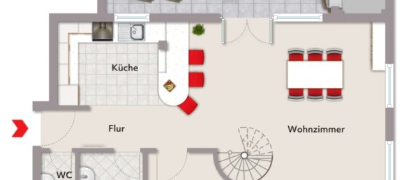 Дуплекс с 3 комнатами в Morfelden-Walldorf, Германия № 324435 9