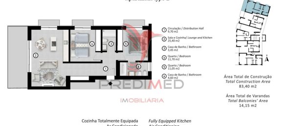 2 bedrooms Apartment in Portimao, Portugal No. 134079 6