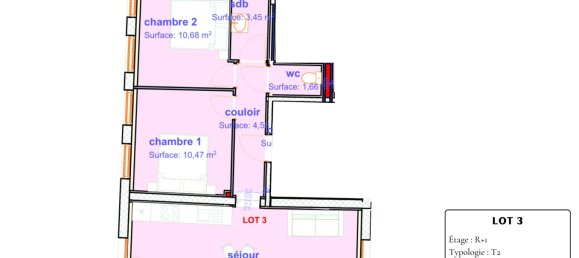 2 chambres Appartement à Calais, France No. 155137 3