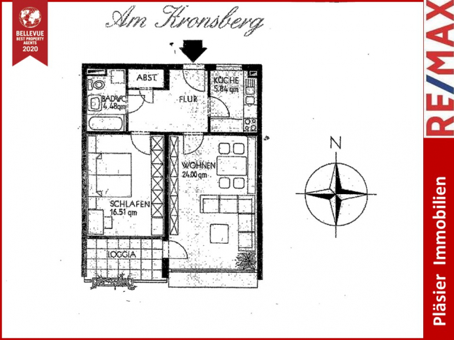 1 غرف نوم شقة في Lower Saxony, Germany رقم 353453