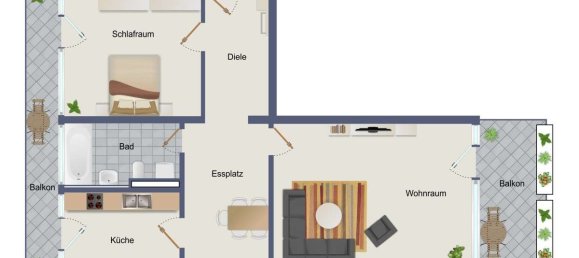 Apartamento de 2 habitaciónes en Karlsruhe, Germany No. 50940 14