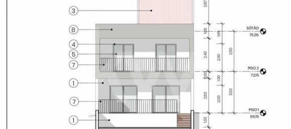 Grundstück in Quinta do Conde, Portugal 141m², Nr. 63402 17