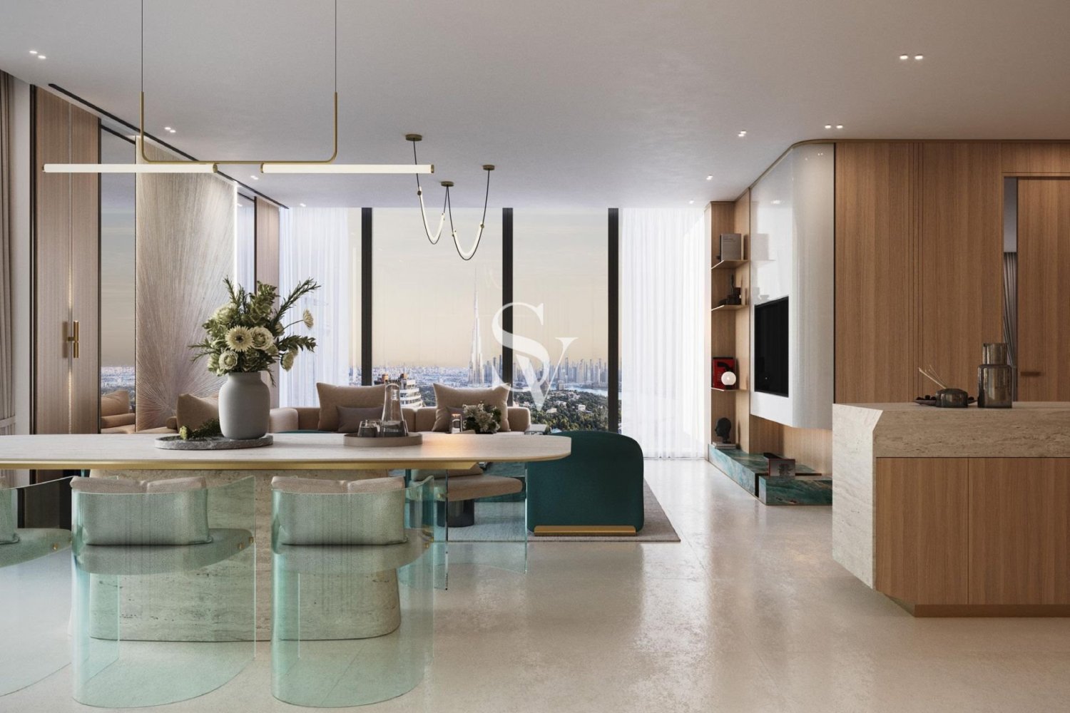 Apartamento T1 em Al Jaddaf, UAE N.º 196688