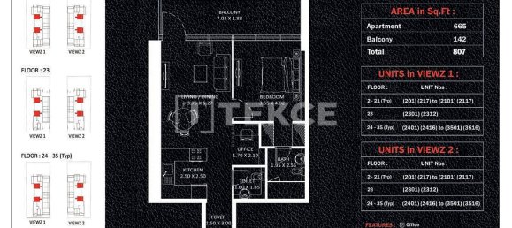 1 Schlafzimmer Wohnung in Jumeirah Lake Towers, UAE, Nr. 114172 15