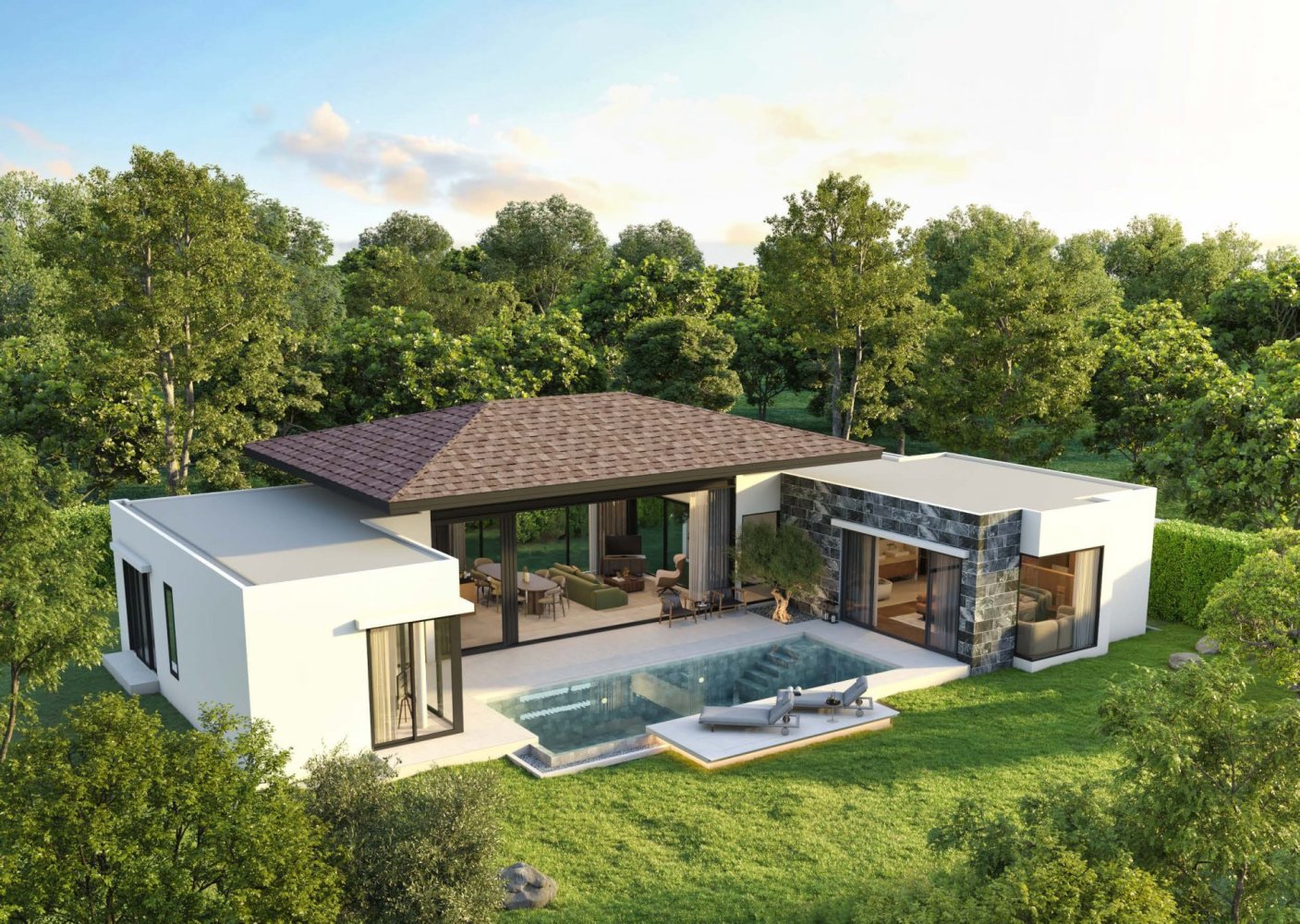 Дом с 3 спальнями в Хуа Хин, Таиланд № 58773