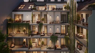 Квартира с 2 спальнями в Мариахильф, Австрия № 78913