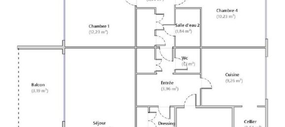 Apartamento de 4 dormitorios en Pontoise, France No. 176285 3