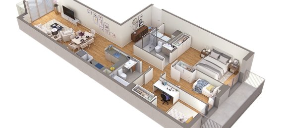 3 bedrooms Apartment in Barcelona, Spain No. 3413 2