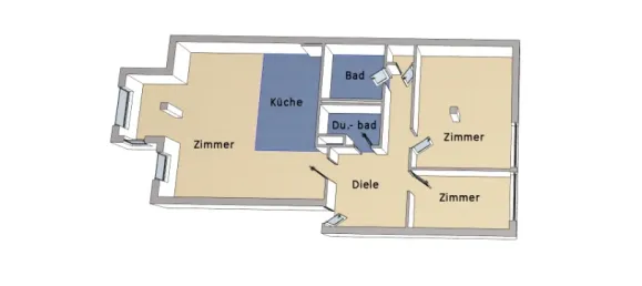 3غرفة شقة في Friedrichshagen, Germany رقم 25669 7