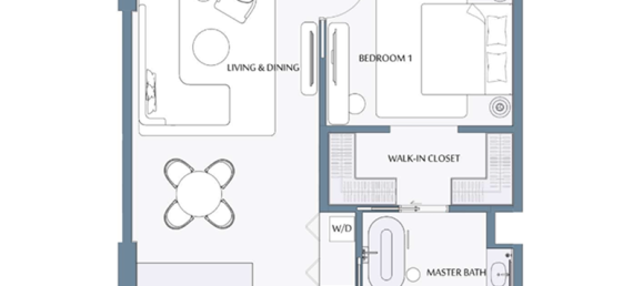 Apartamento de 1 dormitorio en Mina Al Arab, UAE No. 121355 11