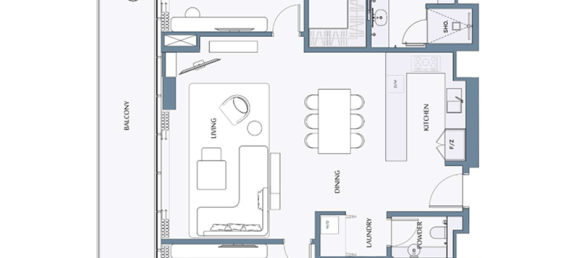 Apartamento de 1 dormitorio en Mina Al Arab, UAE No. 121355 12