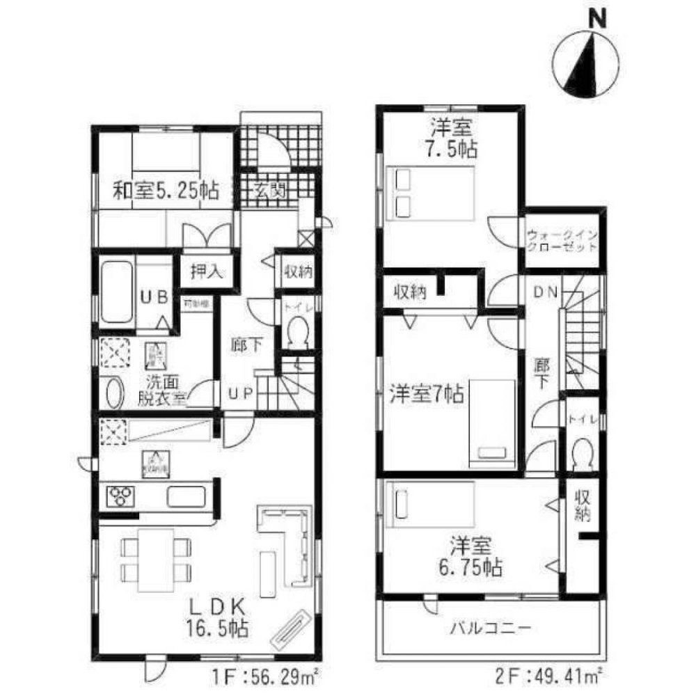 Дом с 4 спальнями в Сайтама, Япония № 5953