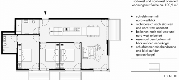 3 Schlafzimmer Wohnung in Sölden, Austria, Nr. 49368 3