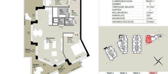 3 rooms Apartment in Leobersdorf, Austria No. 109376 4