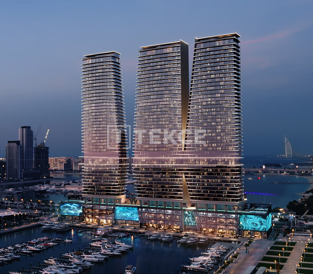 Квартира с 1 спальней в Dubai Harbour, Дубай, ОАЭ № 180290