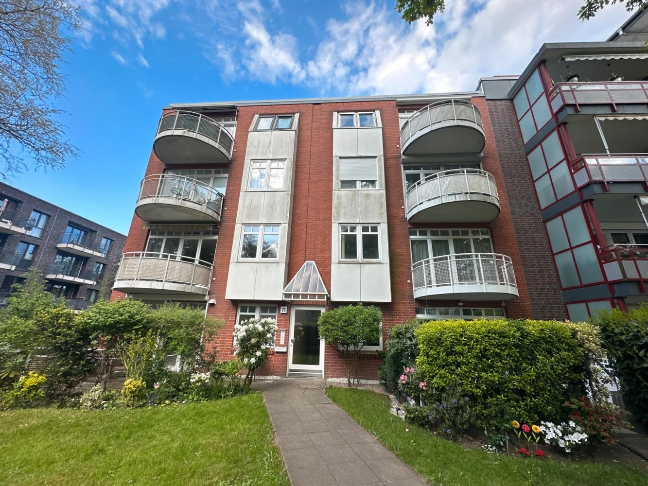 2 غرف نوم شقة في Wandsbek, Germany رقم 258158