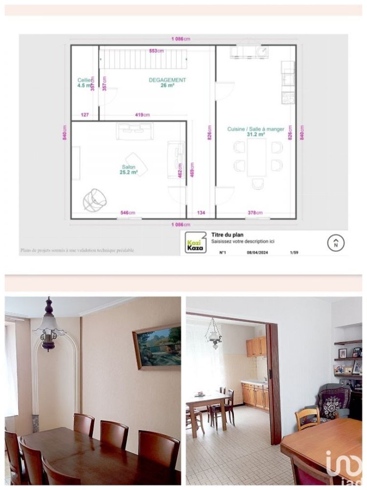 3 Schlafzimmer Stadthaus in Bouxieres-aux-Chenes, France, Nr. 84163