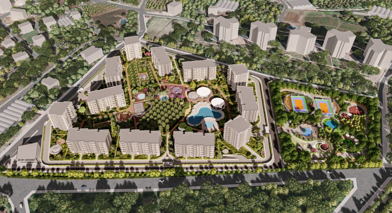 Квартира 3+1 в Мерсин, Турция № 19828