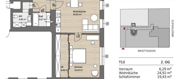 2-salle Appartement à Brigittenau, Austria No. 210740 19