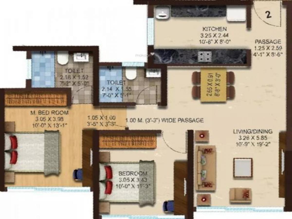 2 bedrooms House in Mumbai, India No. 20026