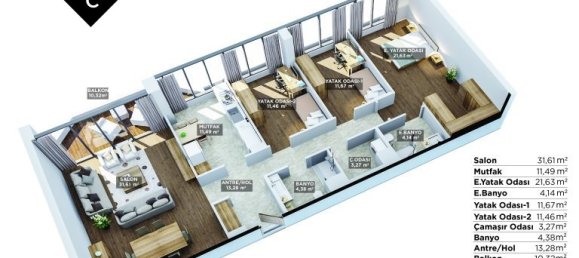 2 rooms Apartment in Umraniye, Turkey No. 26829 22