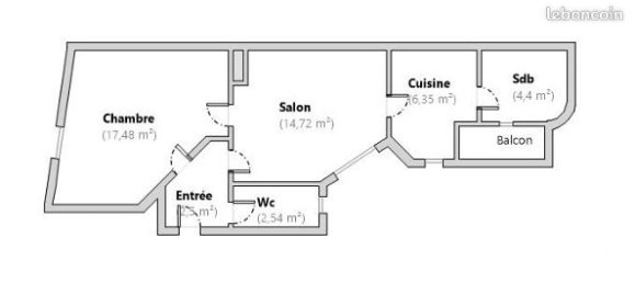 Квартира с 1 спальней в Мец, Франция № 280480 15