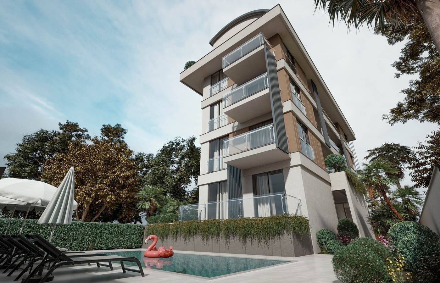 Apartment 1+1 in Oba, Turkey No. 10965