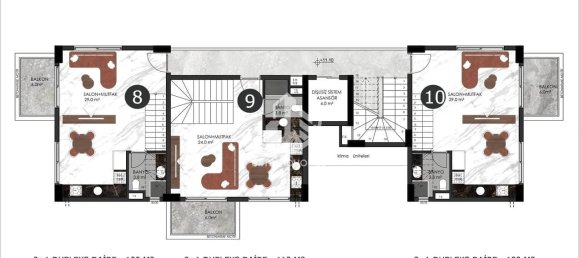 Apartment 1+1 in Oba, Turkey No. 10965 3