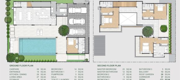 Вилла с 4 спальнями в The Teak Forestias, Пхукет, Таиланд № 30117 2