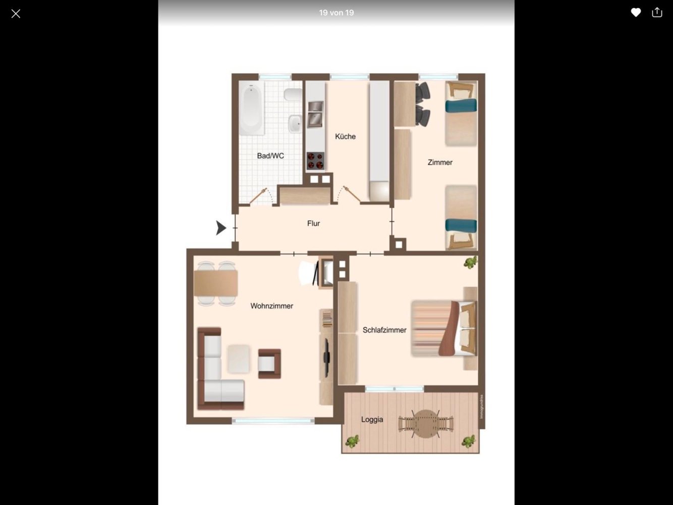 2 chambres Appartement à Esslingen, Germany No. 368270