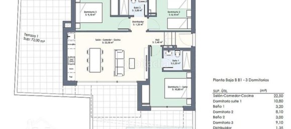 3 Schlafzimmer Wohnung in Guardamar del Segura, Spain, Nr. 119562 18