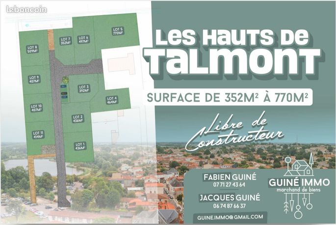 Terrain à Talmont-Saint-Hilaire, France 352m² No. 290353
