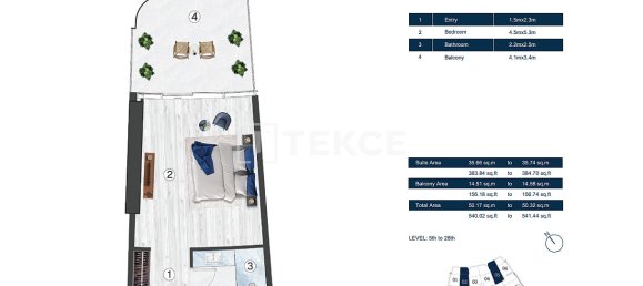 Studio for sale in Ras Al Khaimah, UAE № 123465 12