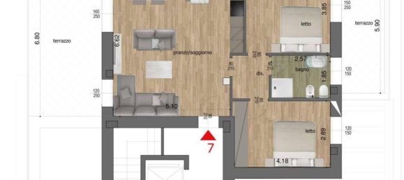 4-salle Penthouse à Reggio Emilia, Italy No. 232692 3