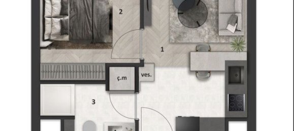 Квартира 1+1 в Анталья, Турция № 21436 13