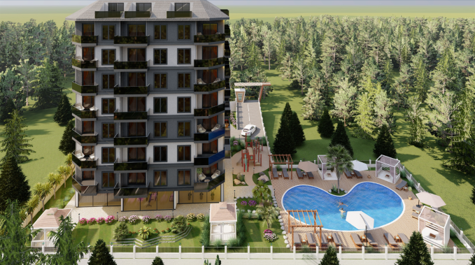 2 rooms Penthouse in Avsallar, Turkey No. 30145