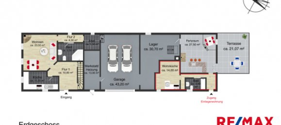 Таунхаус с 4 спальнями в Бёрде, Германия № 358639 25