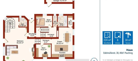 8-Zimmer Haus in Pasching, Austria, Nr. 246040 21