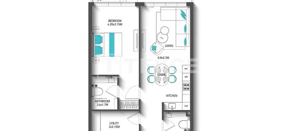 2 bedrooms Apartment for sale in Dubai Land, Dubai, UAE № 188848 3