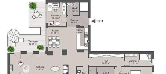 4 rooms Apartment in Alsergrund, Austria No. 219243 35