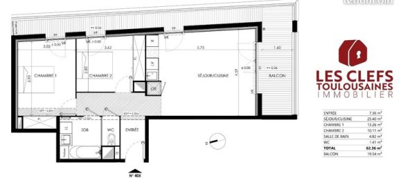 2 Schlafzimmer Wohnung in Toulouse, France, Nr. 314006 15