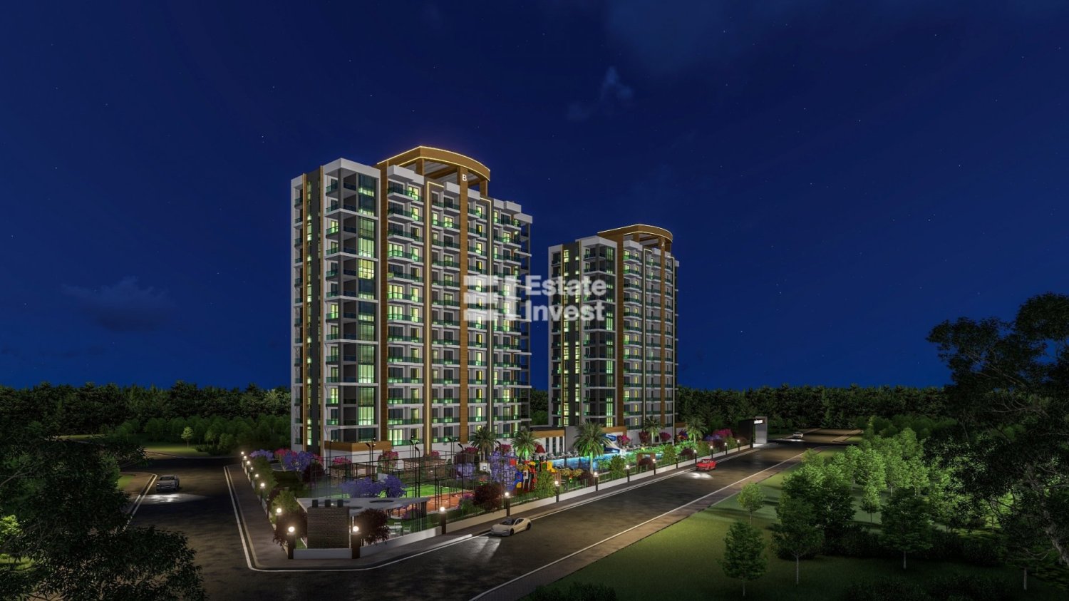 Wohnung 1+1 in Mersin, Turkey, Nr. 30601