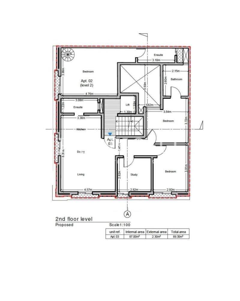 Apartamento de 2 dormitorios en Gzira, Malta No. 3090