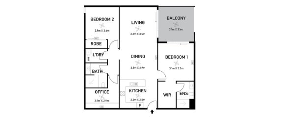 Apartamento de 2 dormitorios en Darwin City, Australia No. 701 21
