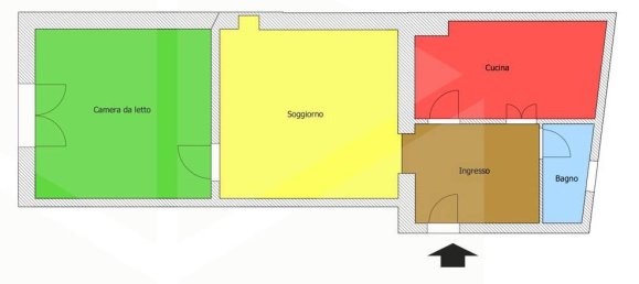 2 rooms Apartment in Bari, Italy No. 32247 2