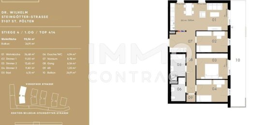 3 bedrooms Apartment in St. Polten, Austria No. 2336 11