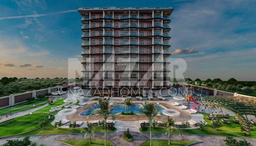 Квартира 1+1 в Аланья, Турция № 42156