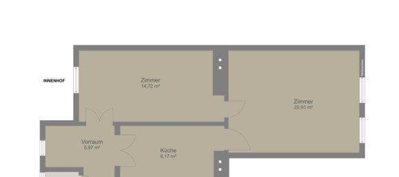 2غرفة شقة في Rudolfsheim-Funfhaus, Austria رقم 154883 33