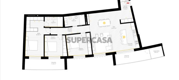 Квартира с 3 спальнями в Esgueira, Португалия № 154584 12