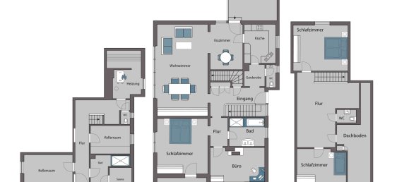 Moradia em banda de 8 divisões em Zollernalbkreis, Germany N.º 44716 23